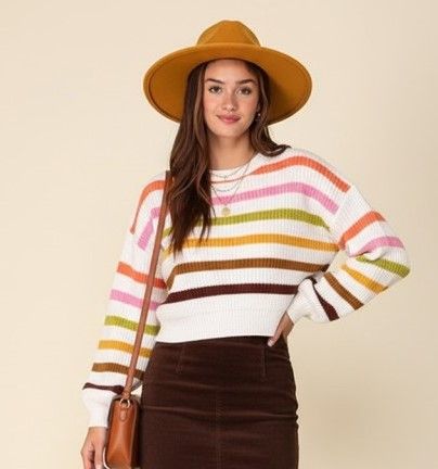 Multi Rainbow Sweater