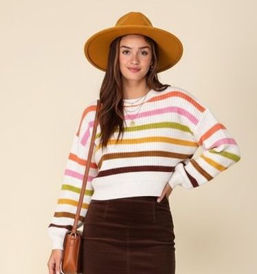 Multi Rainbow Sweater