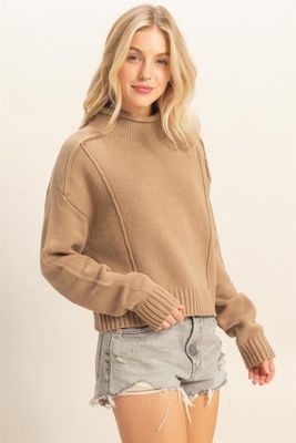 Mocking Bird Sweater-Taupe