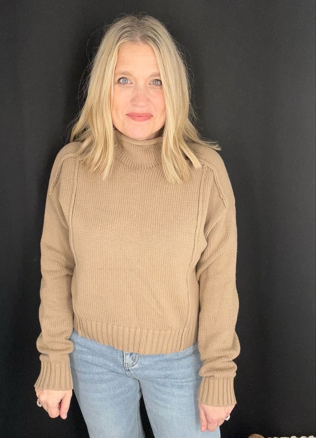 Mocking Bird Sweater-Taupe