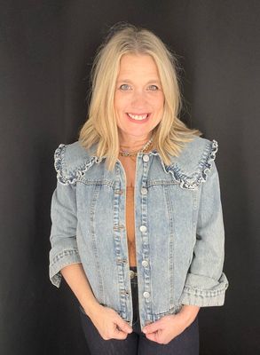 Peter Pan Collar Denim Jacket