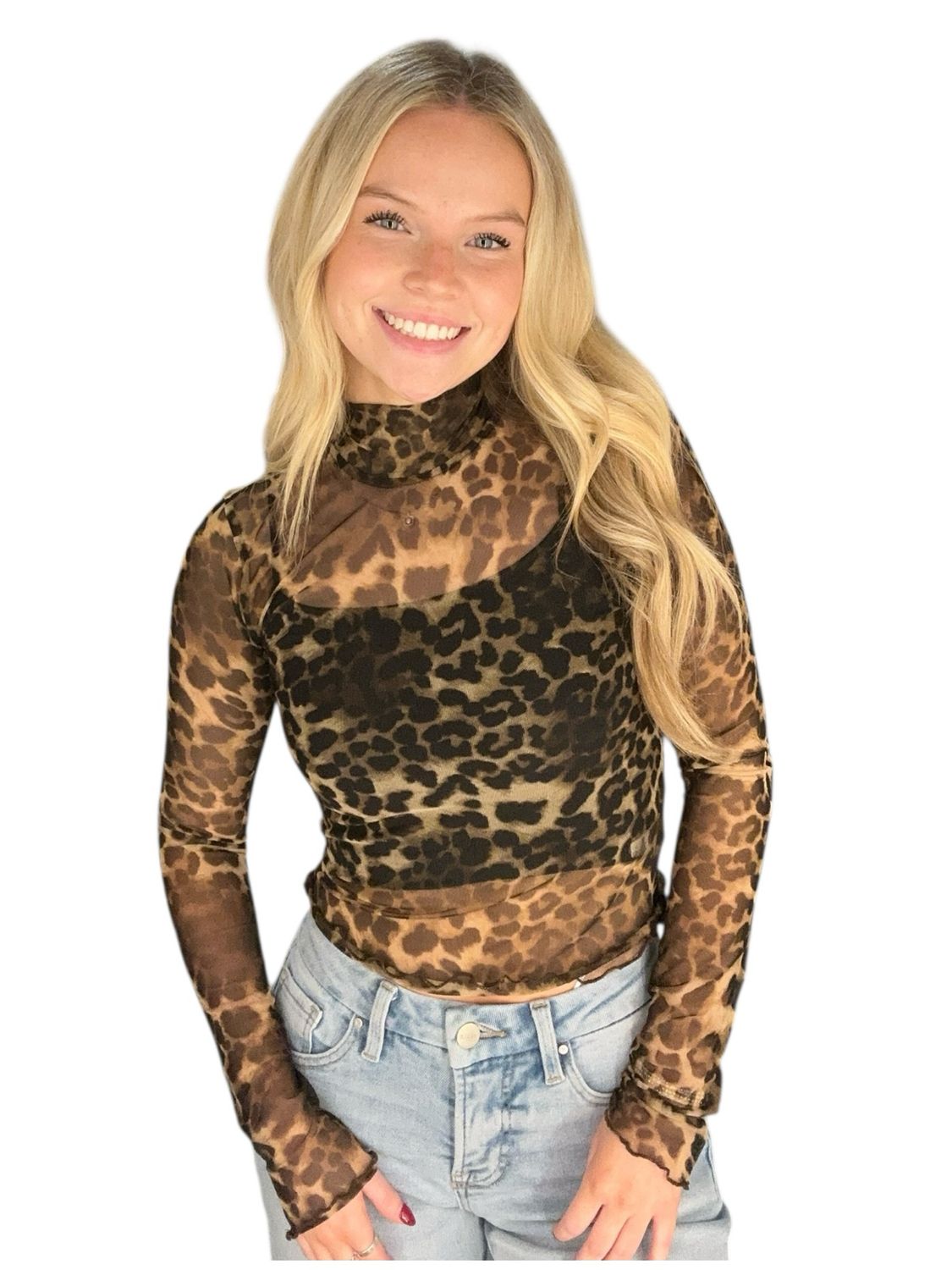 Animal Instinct Sheer Top