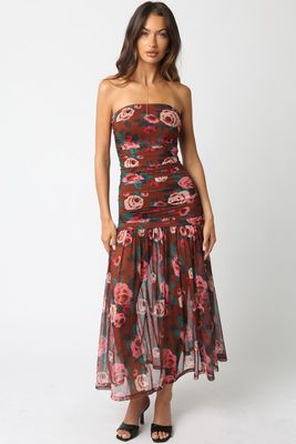 Selah Floral Mesh Maxi