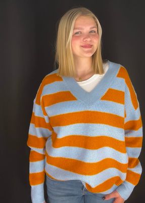 Thunder Up Stripe Sweater