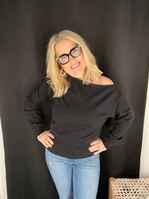 Kari Off Shoulder Top-Blk