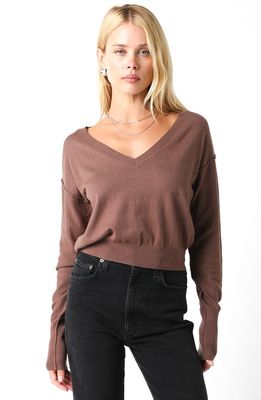 Kaci V Neck Sweater-Brn