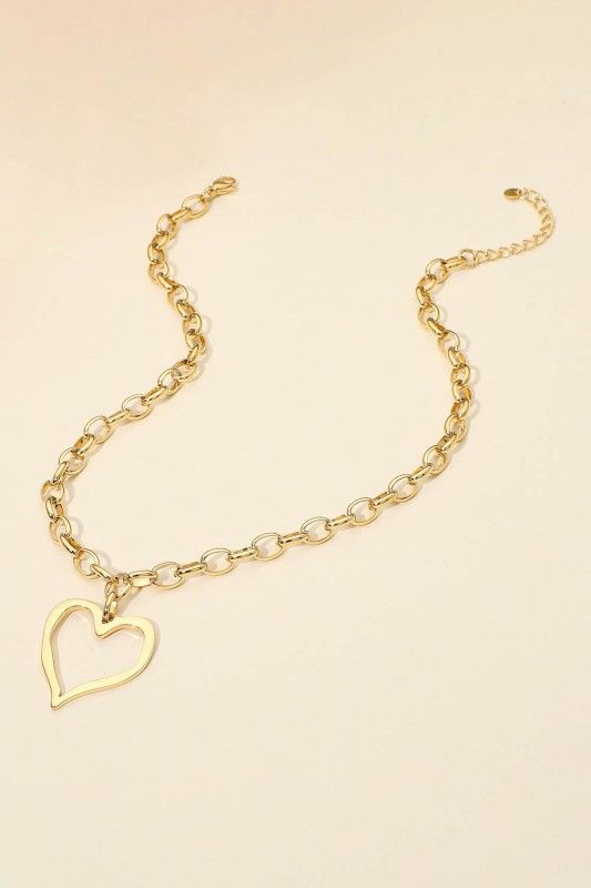 Drawn Heart Necklace