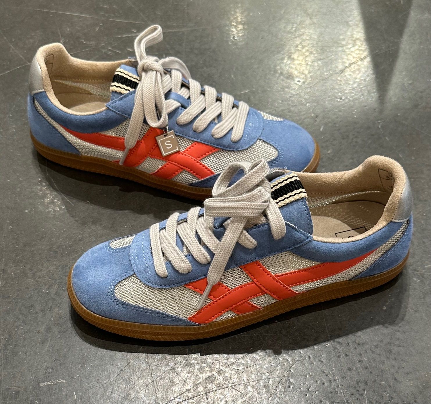 Shasha Sneaker-Blue/Orange