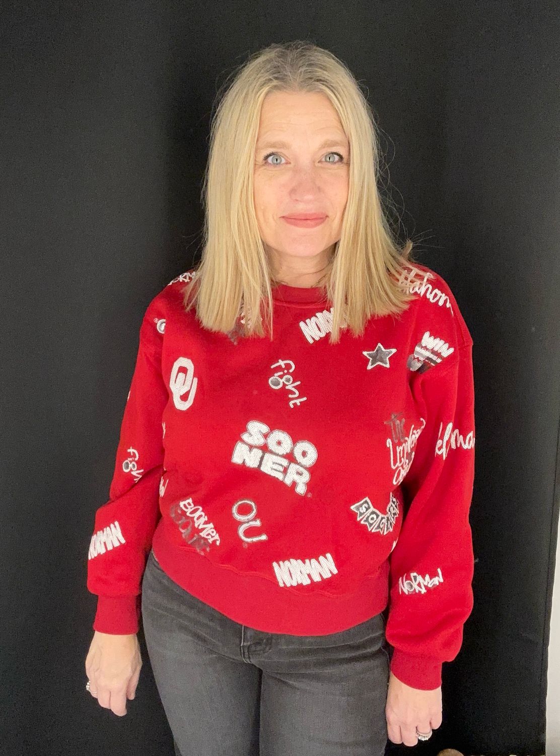 Sooner Sequin Pullover