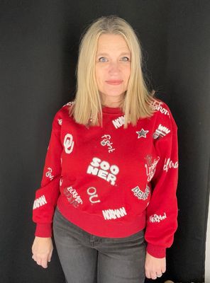 Sooner Sequin Pullover