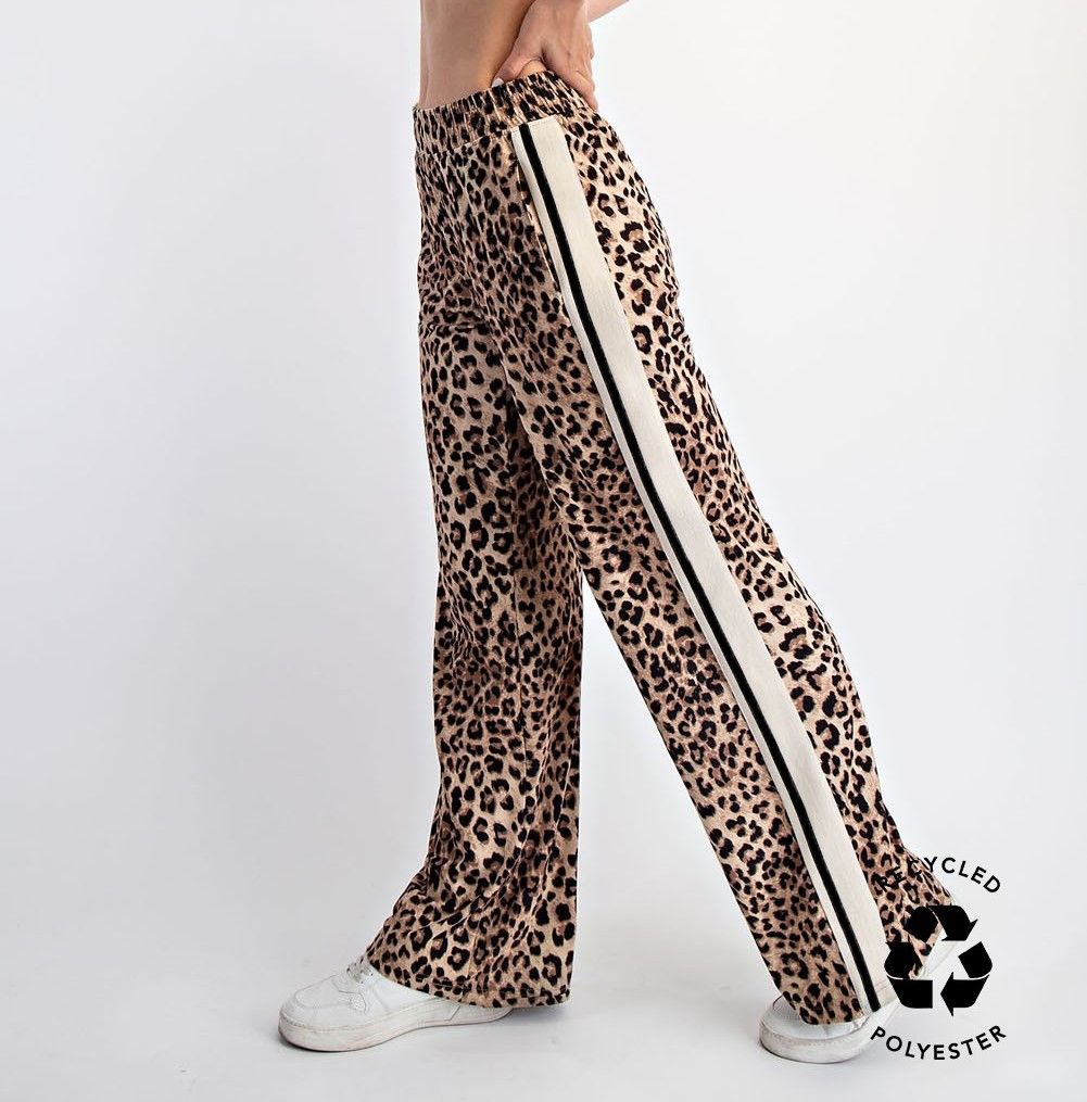 Softy Leopard Track Pants