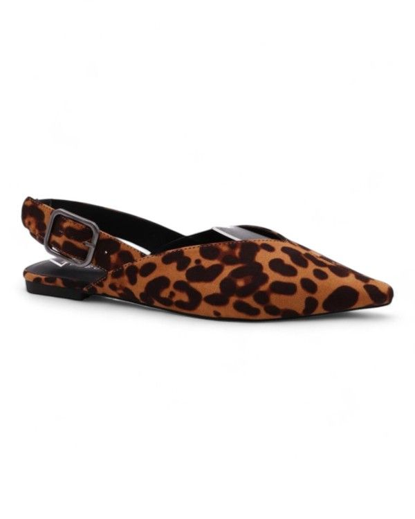 Pointy Leopard Sling Backs