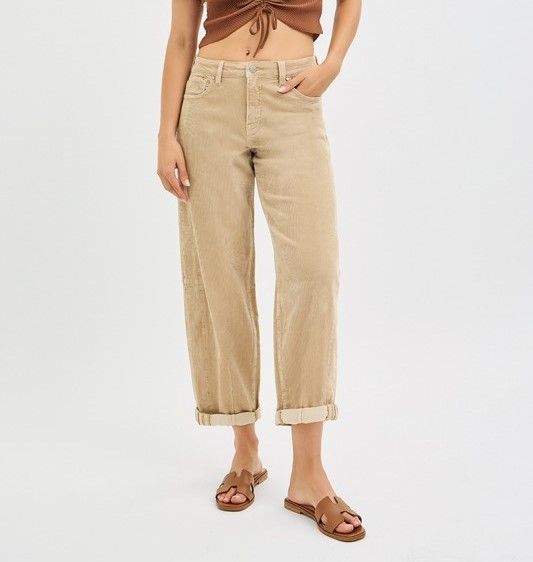 Tan Cord Crop Barrel