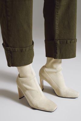 Dk Green Cuffed Jean