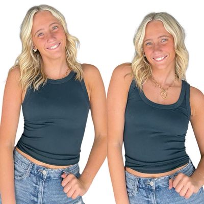 Two Way Long Tank-Night