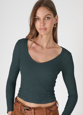 Trudy Lace V Neck-Night