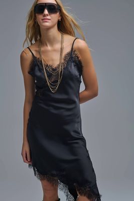 A Sym Lace Dress-Blk