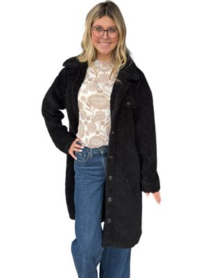 Teddy Coat-Blk