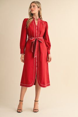 Red Shirt Dress