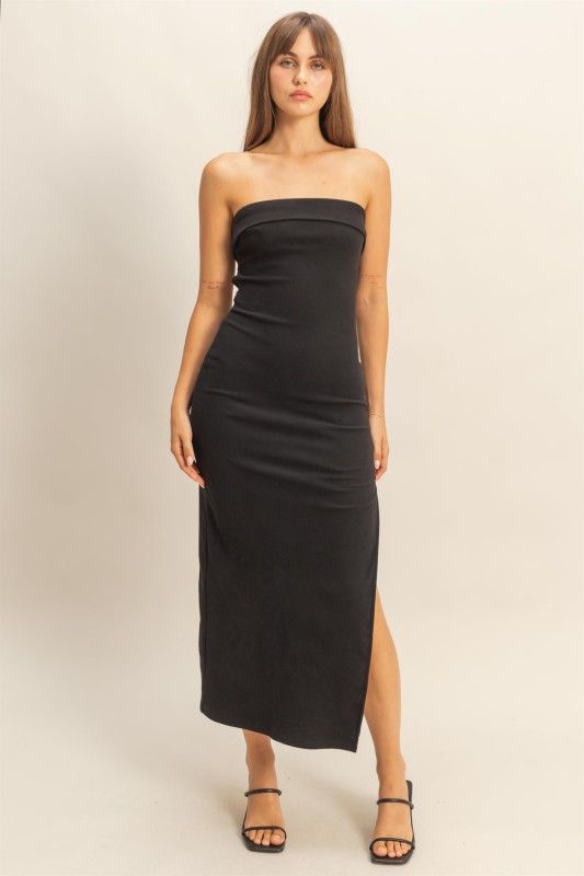 Black Softy Backless Maxi Dress