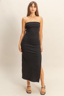 Black Softy Backless Maxi Dress