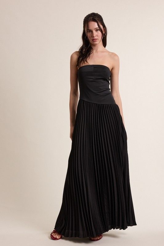 A Symmetrical Pleated Dress