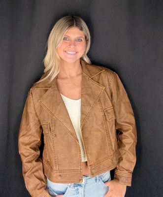 The Nomad Vegan Jacket-Camel