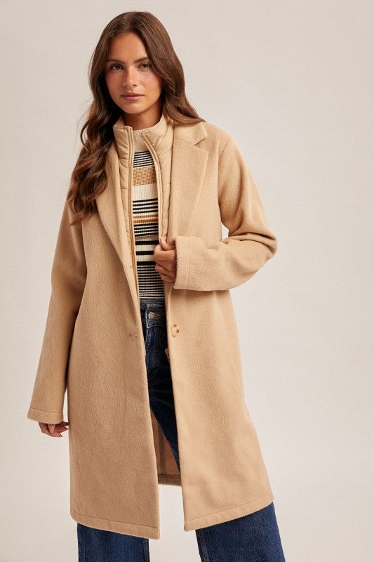 Two Fer Camel Jacket