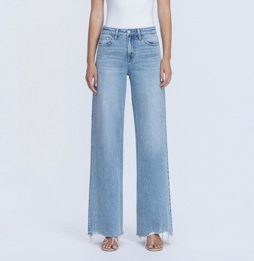 Warmly Hi Rise Wide Leg Jean