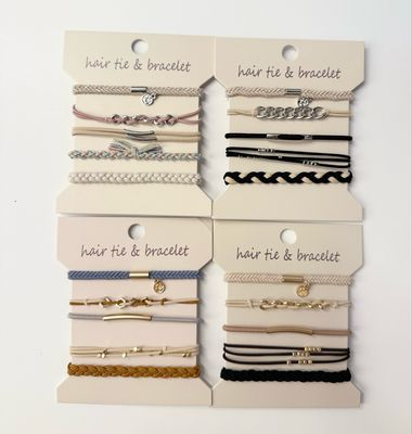 Boho Bracelet Hair Tie Set