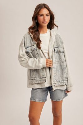 Denim Hoodie Jacket