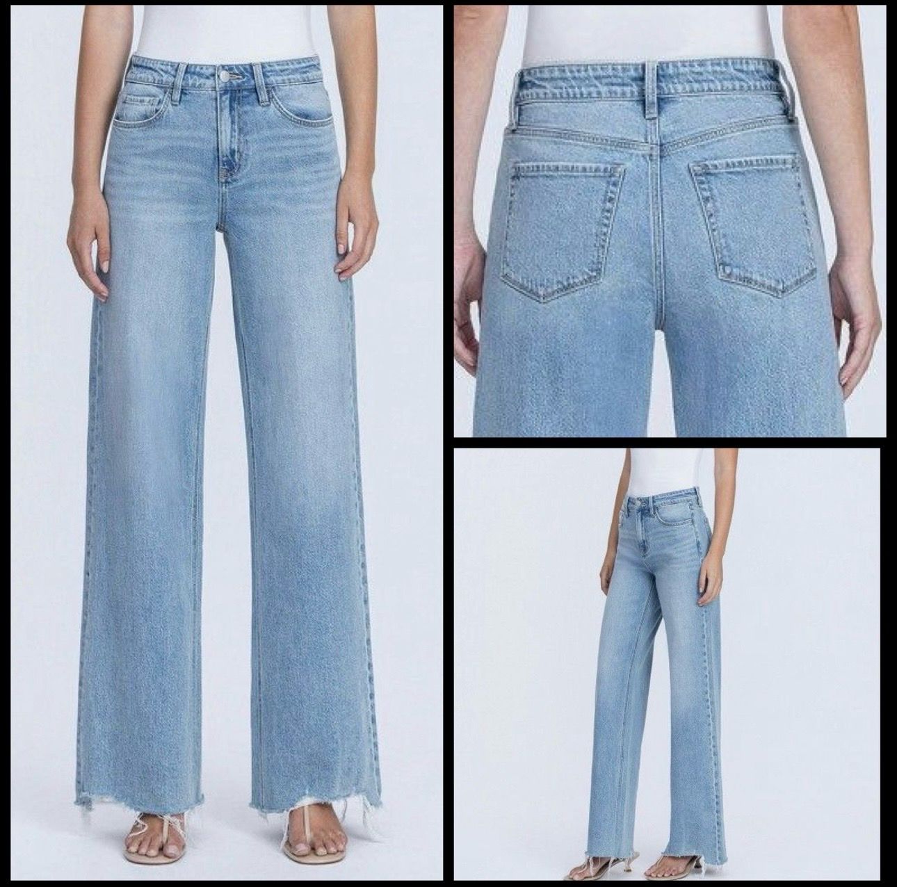 Warmly Hi Rise Wide Leg Jean