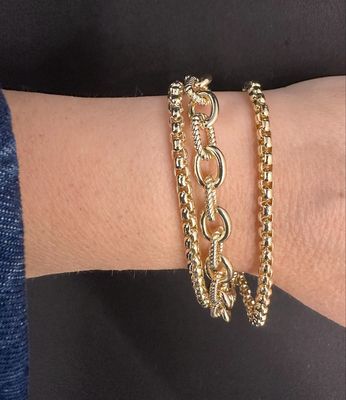 Three Strand Gold Bracelet