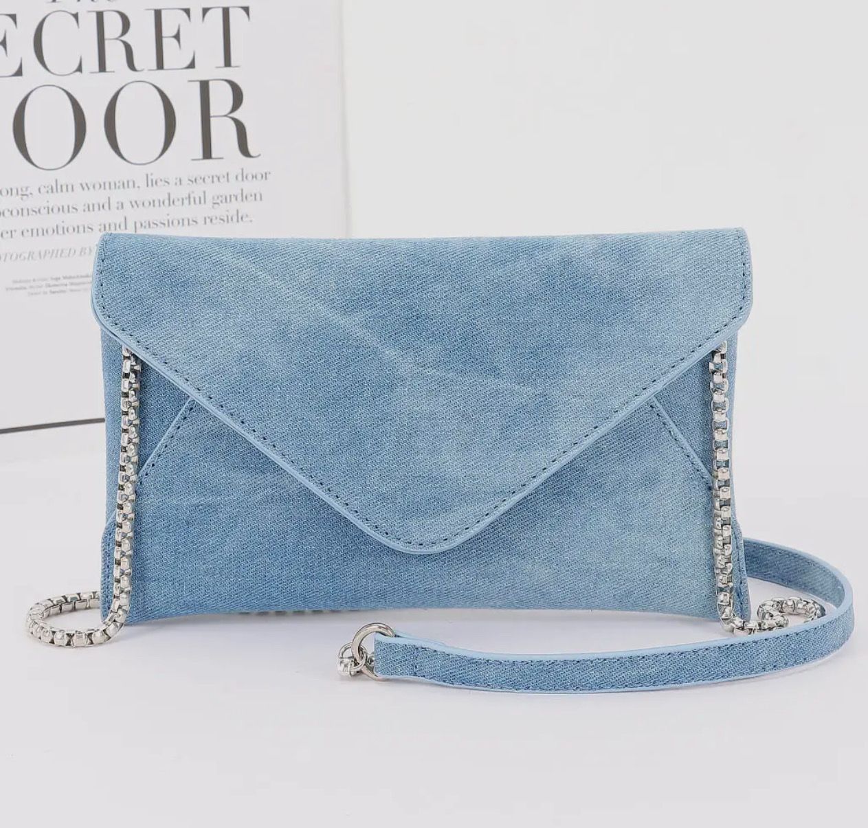 Denim Clutch
