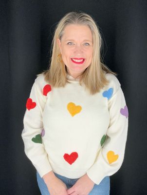 Multi Heart Sweater