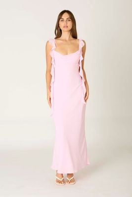 Hannah Flutter Maxi-Pink