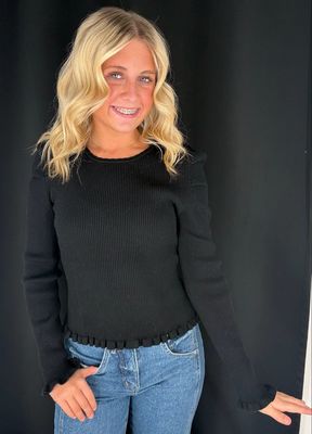 Grace Ruffle Sweater