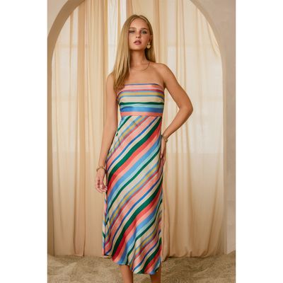 Summer Stripes Maxi Dress