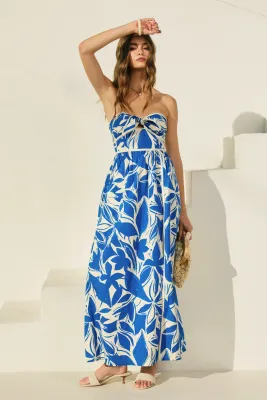 Capri Blue Floral Maxi