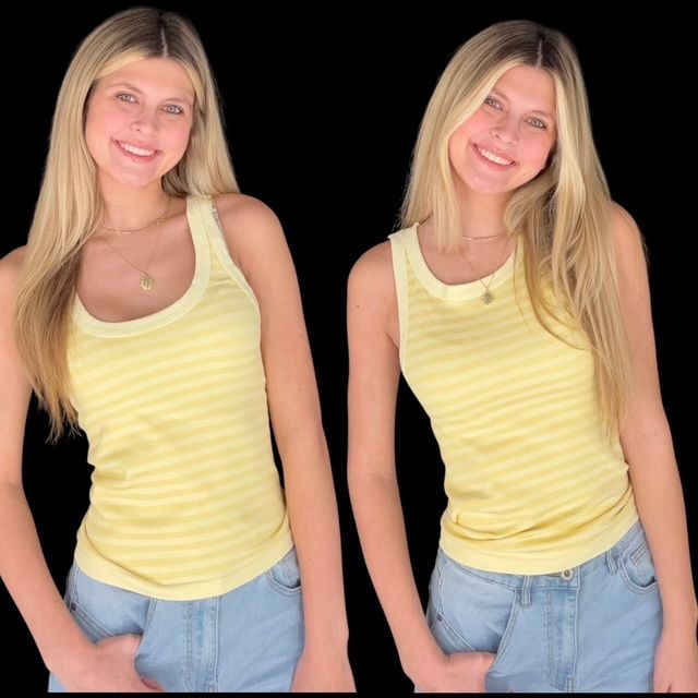 2 Way Long Stripe-Yellow