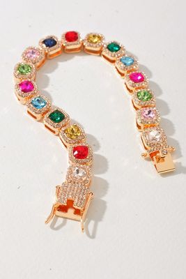 Multi Stone Chain Bracelet