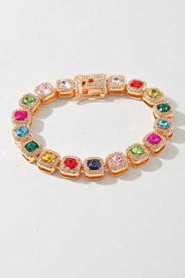 Multi Stone Chain Bracelet