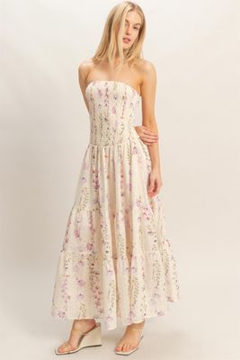 Gracie Floral Maxi-Yellow