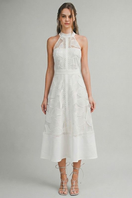 Lacie White Halter Dress