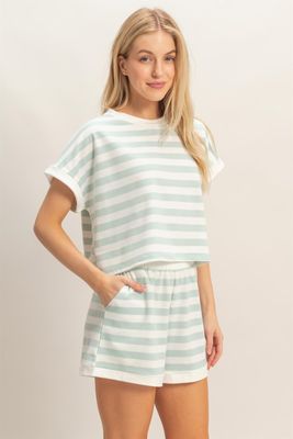 Jaci Stripe Set-Blue