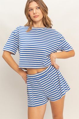 Becca Stripe Set-Blue
