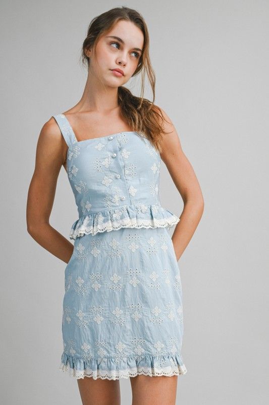 Jessa Blu Mini Dress