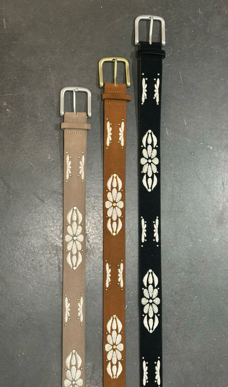 Floral Emb Belt