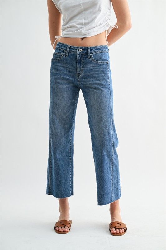 Blue Chill Midrise Crop