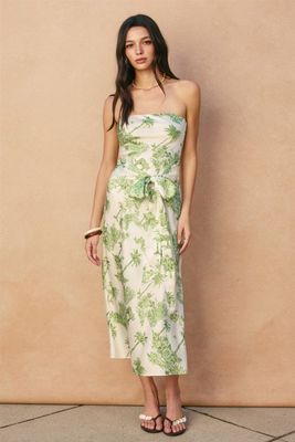 Tide Tales Strapless Dress